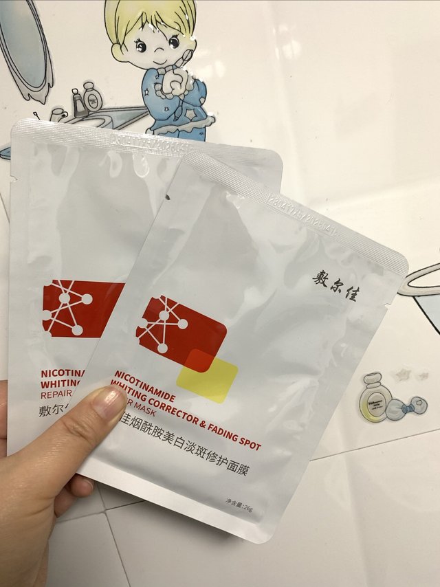 敷尔佳美白面膜改善我皮肤的色斑和暗沉
