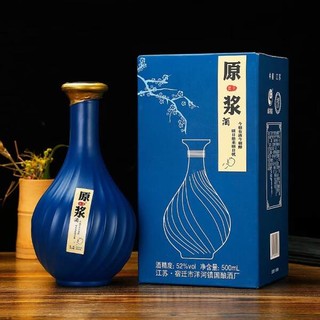 洋河镇白酒整箱特价52度浓香型白酒粮食酿造酒500ml*6瓶礼盒装蓝原浆