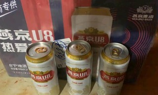 燕京啤酒 U8小度酒8度啤酒500ml*24听 春日美酒   整箱装