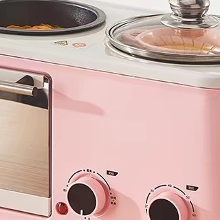 多功能早餐机家用四合一早餐机三合一烤面包机电烤箱