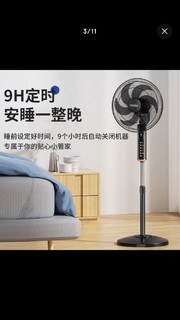 海尔（Haier）电风扇家用落地扇学生立式大风量电扇客厅宿舍节能音轻风扇办公室遥控