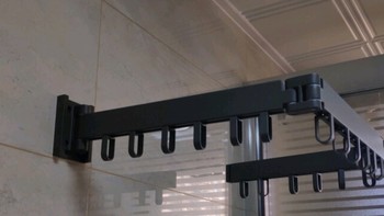 我的智能阳台之尔沫（EM）折叠晾衣架阳台伸缩晾衣架杆壁挂隐藏式打孔