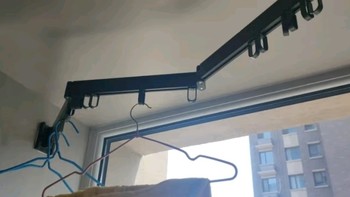 我的智能阳台必备之尔沫（EM）折叠晾衣架阳台伸缩晾衣架