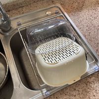 水槽沥水篮不锈钢洗碗池洗菜盆伸缩厨房置物架碗碟收纳架厨房用品