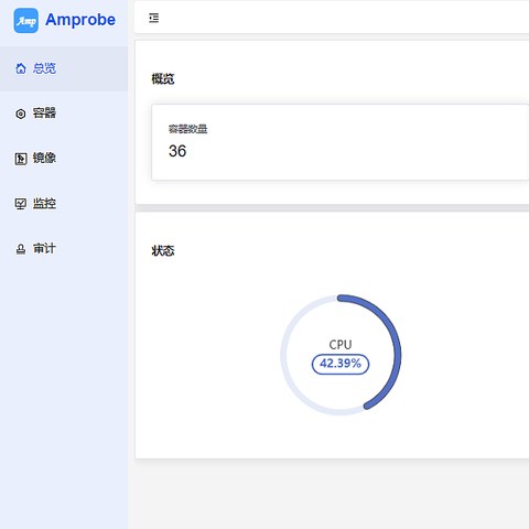 一款全新的docker可视化监控与管理工具，还支持宿主机的网络、硬盘监控展示