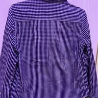 紫色格子衬衣