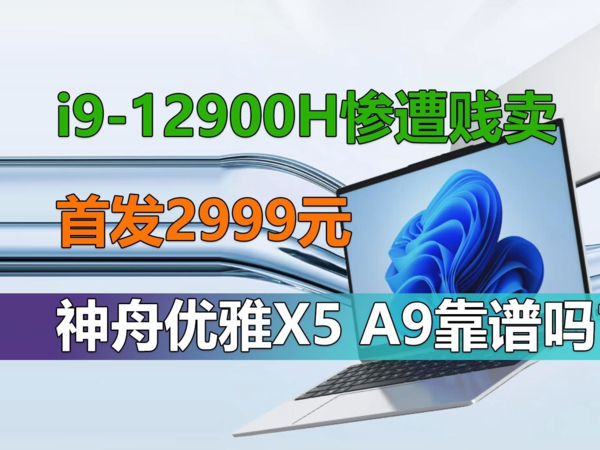 i9-12900H惨遭贱卖！神舟优雅X5 A9靠谱吗？