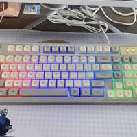 炫光G98有线静音键盘RGB女生无线办公电脑笔记本机械手感键鼠套装