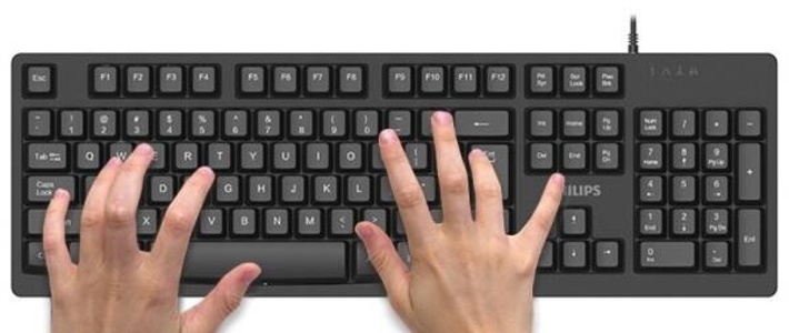 飞利浦SPK6234有线键盘：商务办公的理想选择