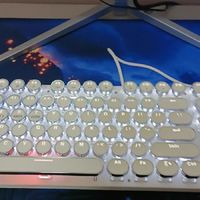 无线蓝牙三模机械键盘鼠标套装有线朋克复古电脑笔记本87键热插拔