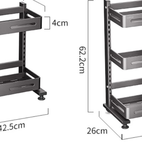 厨房收纳神器–卡贝厨房多功能置物架！