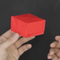 非常简单的折小纸盒！