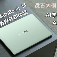 首款OLED手写触控本，华为MateBook 14原野绿开箱