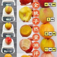 超全桃子热量测评🍑口感+热量+含糖量‼️