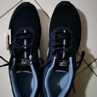迪卡侬运动鞋男透气跑步鞋轻便减震网面休闲鞋子RUNS2945200深蓝色44码