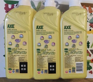 斧头牌（AXE）柠檬护肤洗洁精1.18kg*3瓶家庭装 轻松祛油可洗果蔬维E呵护不伤手