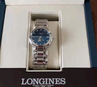 浪琴（LONGINES）赵丽颖推荐 瑞士手表 心月系列 月相石英钢带女表 520情人节礼物 L81154876