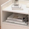 木以成居白色单抽屉床头柜：优雅与实用的完美结合