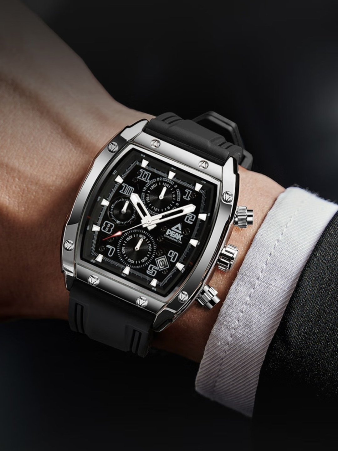 匹克攀登者机械夜光防水男表:品质之选,运动风范