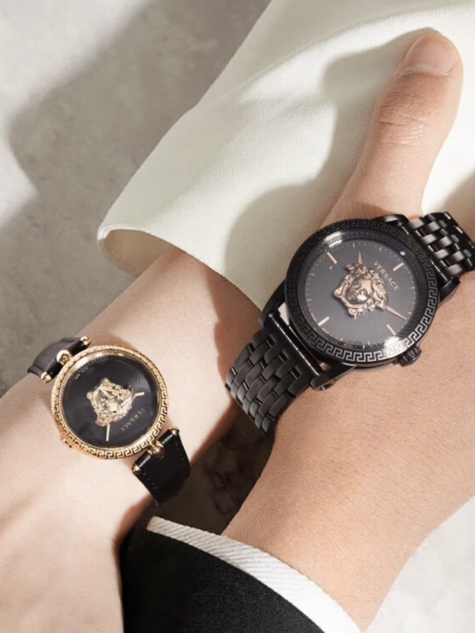 范思哲美杜莎情侣腕表