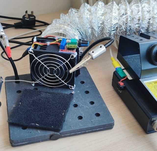 低成本DIY台达暴力风扇电烙铁吸烟仪，从此呼吸自由