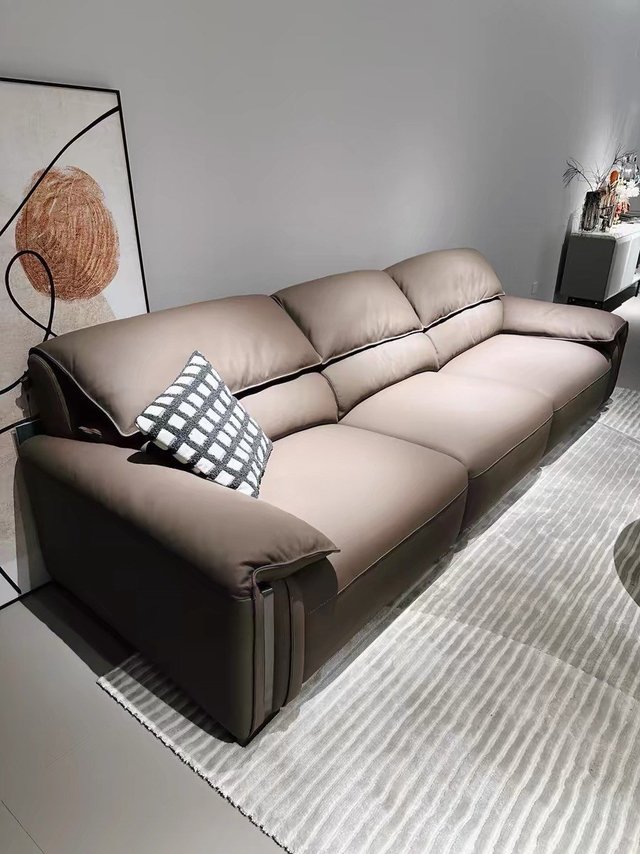 大象耳朵真皮沙发，意式极简设计，小户型的完美搭档！