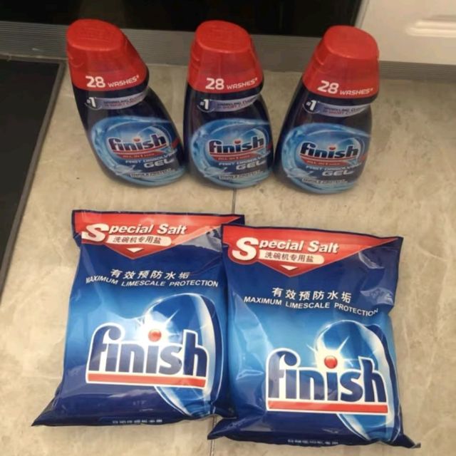 finish亮碟洗碗机洗涤剂洗碗液 专用清洁剂洗碗盐漂洗剂多效合一 700ml