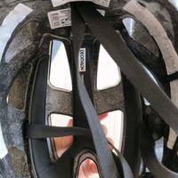 迪卡侬公路自行车头盔骑行头盔男女骑行装备气动安全头帽OVBAP 100系黑色 L