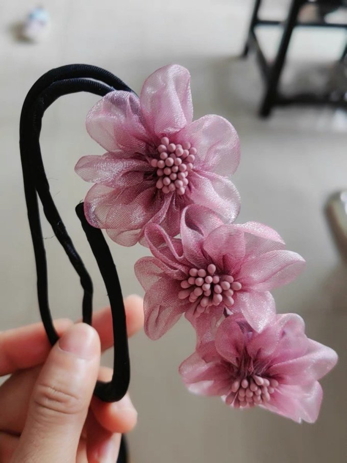 丸子头懒人盘发器复古气质