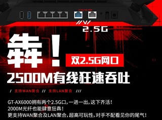 双2.5G网口电竞路由ROG AX6000