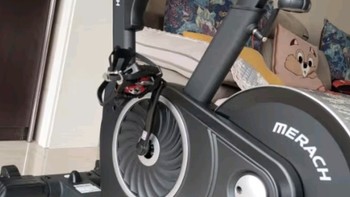 健身三大项好物之麦瑞克（MERACH）动感单车健身房级家用自发电磁控器材室内自行车黑曜骑士