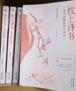 枕上诗书系列 全4册套装：读最美的诗，品最深情的词，做更好的自己（京东定制版  赠明信片）