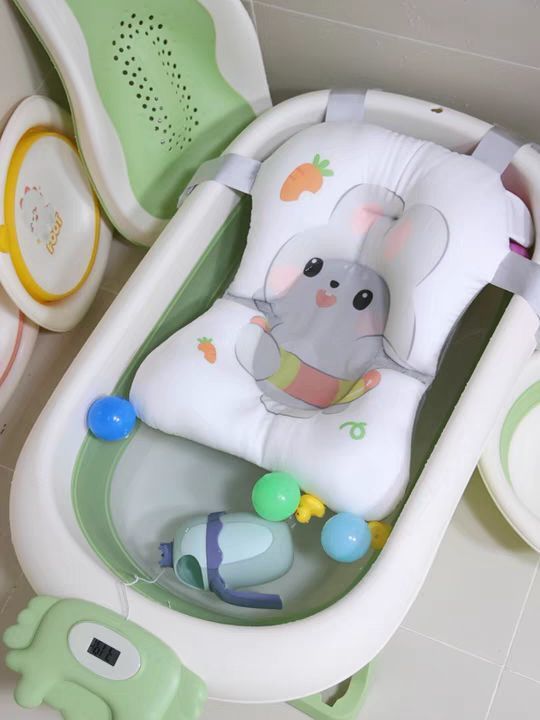 婴儿洗澡盆浴盆龙宝宝可折叠幼儿坐躺大号浴桶小孩新生儿童用品