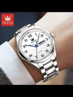 ￼￼欧利时（OLEVS）瑞士认证品牌手表原装石英机芯男士手表夜光防水简约气质男士国表