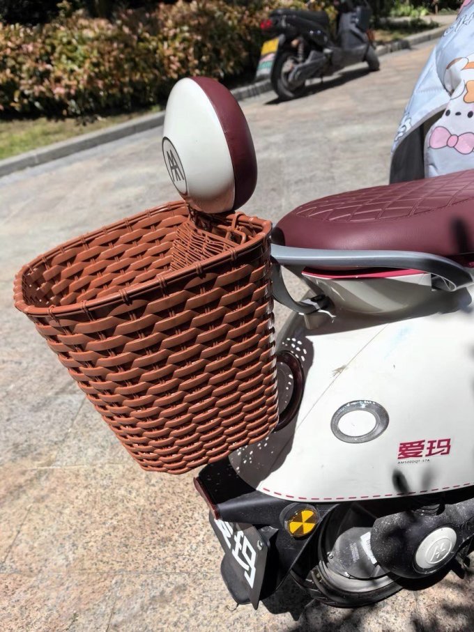 实用神器电动车后置车筐