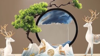 赟娅流沙画摆件：中式艺术的璀璨之选