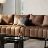Muran慕然后现代轻奢沙发设计师全屋定制四人位高端极简真皮沙发
