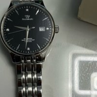 ￼￼天王（TIAN WANG）手表男 520情人节礼物昆仑系列钢带机械男表黑色GS5876S.D.S.B