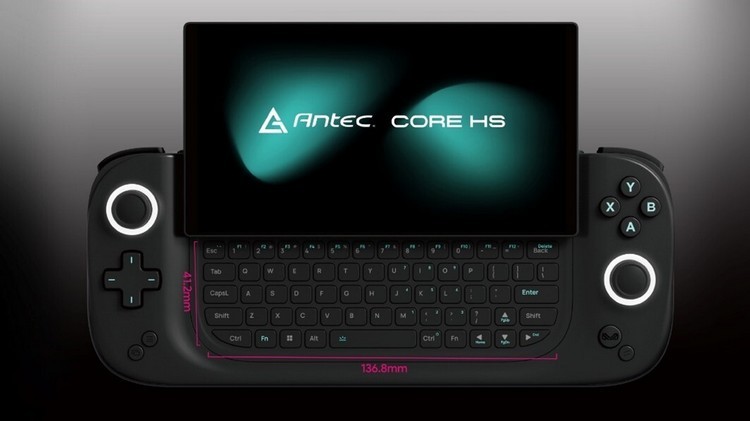 又一家：安钛克宣布 Core HS 办公/游戏掌机，滑屏+小键盘、大电池、双扬声器