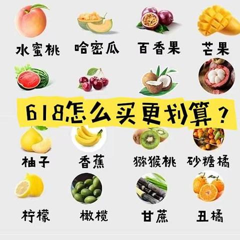 这份时令水果囤货清单请收好！内附618水果选购攻略，建议收藏，实现水果自由~