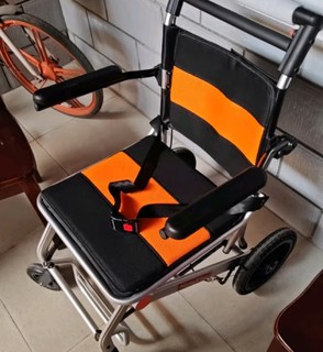 森立（蜂窝轮减震）轮椅轻便折叠减震手推老人轮椅小巧代步车便捷手动助行铝合金轮椅可放后备箱旅行