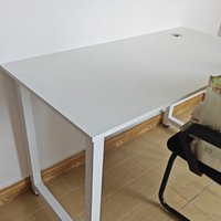 ￼￼雅美乐电脑桌台式家用办公书桌学习桌中学生简易桌子 白色120*60￼￼