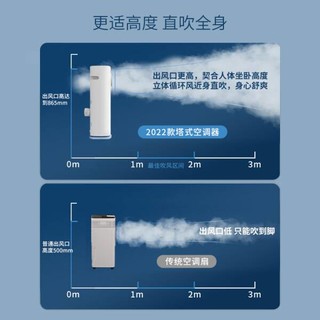 AIRPLUS（艾普莱斯）移动空调冷暖一体机立式制冷 小1匹 冷暖两用