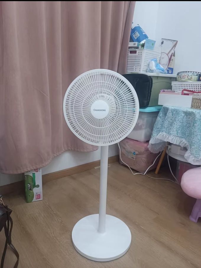 长虹电风扇落地扇家用静音立式大风力电扇宿舍小型台式强力摇头扇