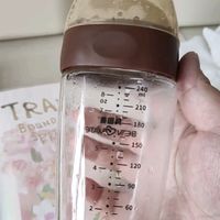 贝因美婴儿防胀气玻璃奶瓶0-3-6个月宝宝仿母乳宽口径奶嘴断奶耐热240ml