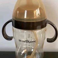 贝因美新生儿奶瓶婴儿防胀气ppsu宝宝奶瓶3-6月双把手带重力球吸管300ml