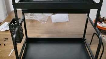 锦绣百年厨房置物架调料架收纳台面储物架刀架桌面厨具多功能架子双层40cm