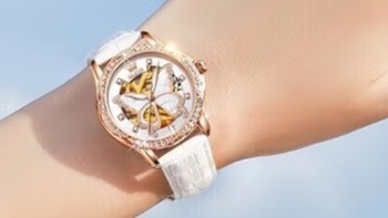 欧利时瑞士认证品牌手表女全自动机械女士手表贝母表盘国表礼物女腕表