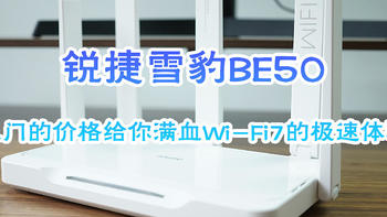 锐捷雪豹BE50，入门的价格给你满血Wi-Fi7的极速体验