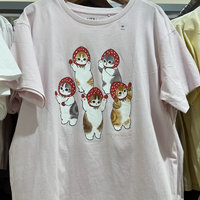我们一家都可以穿优衣库的UT T恤，mofusand印花T恤可爱猫咪插画短袖